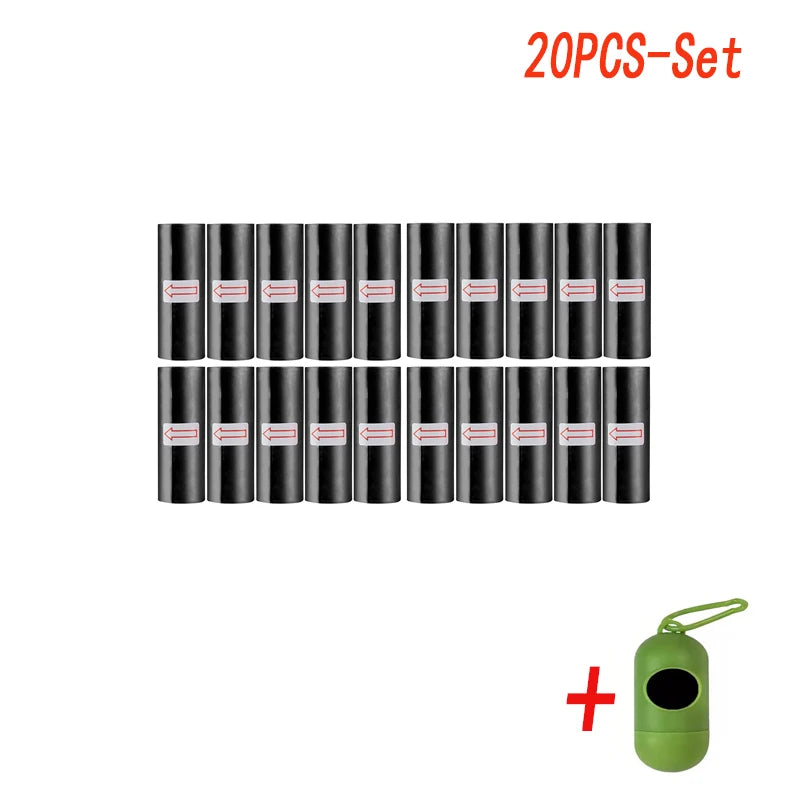 Black Doggy Bags With Dispenser