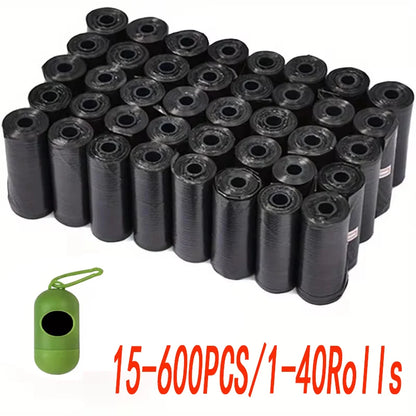 Black Doggy Bags With Dispenser