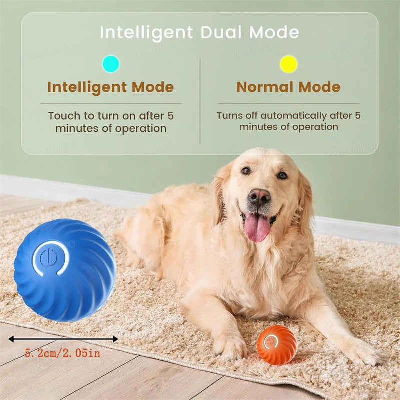 Smart Cat Or Dog Toy Ball Electronic Interactive Pet Toy (USB Rechargeable) — Automatically Moves and Bounces to Keep Pets Active and Entertained