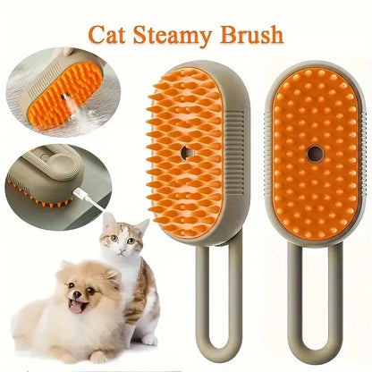 Pet Cleaning Spray Comb, Pet Undercoat Hair Removal Slicker Brush — Removes Loose Fur While Grooming for a Cleaner, Smoother Coat