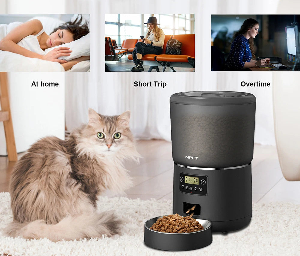 NPET 4L Automatic smart pet feeder