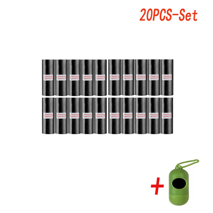 Black Doggy Bags With Dispenser