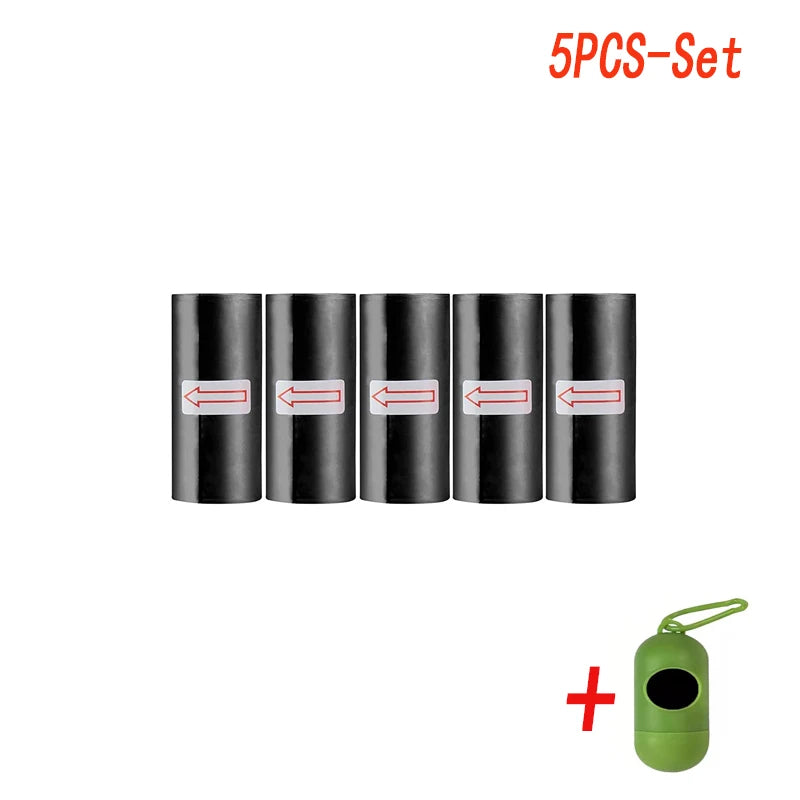 Black Doggy Bags With Dispenser