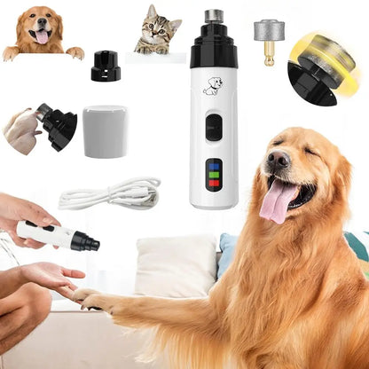 Electric pet nail Clippers & Replaceable Grinding Head