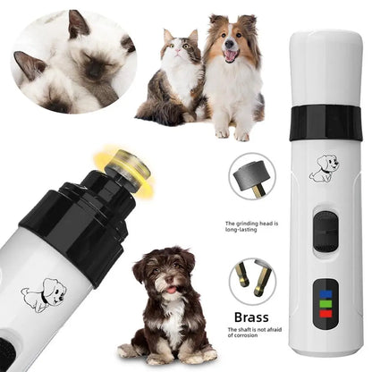 Electric pet nail Clippers & Replaceable Grinding Head