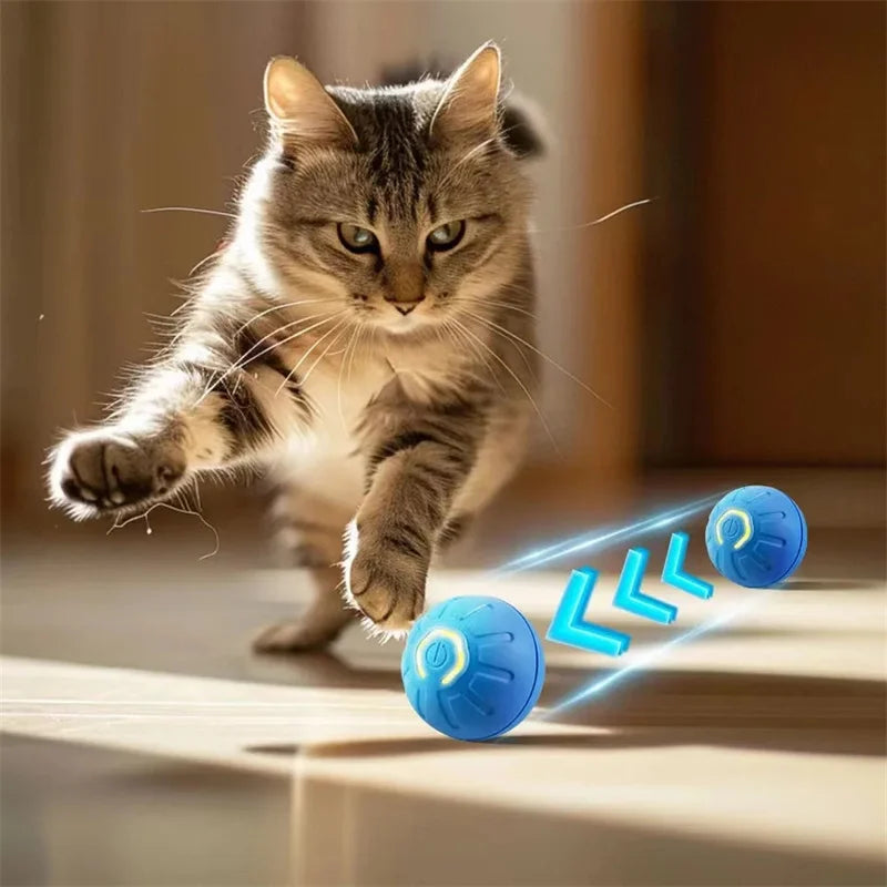 Smart Cat Or Dog Toy Ball Electronic Interactive Pet Toy (USB Rechargeable) — Automatically Moves and Bounces to Keep Pets Active and Entertained
