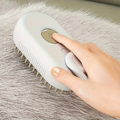 Pet Cleaning Spray Comb, Pet Undercoat Hair Removal Slicker Brush — Removes Loose Fur While Grooming for a Cleaner, Smoother Coat