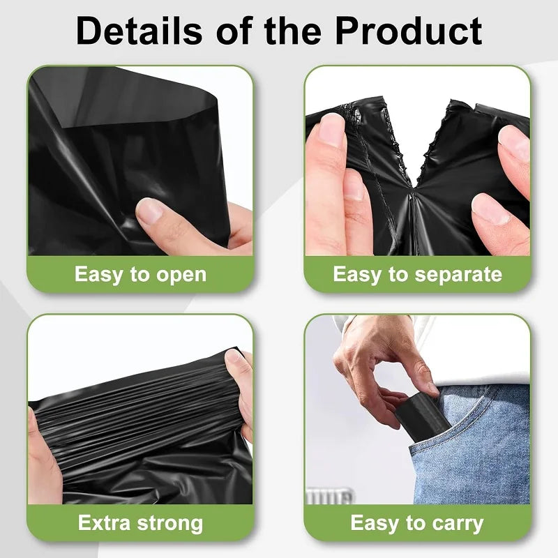 Black Doggy Bags With Dispenser